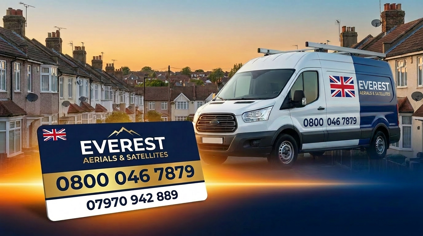 Everest Aerials local service van